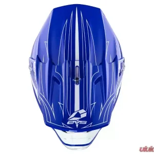EVS Blue/White T5 Pinner Helmet Medium - Image 5