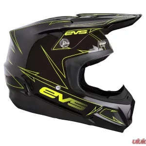 EVS Black/Hi-Vis Yellow T5 Pinner Helmet Small - Image 1