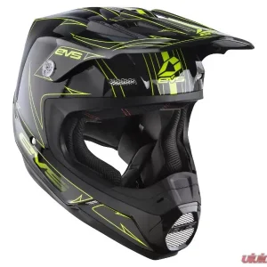 EVS Black/Hi-Vis Yellow T5 Pinner Helmet Small - Image 4