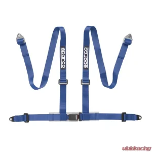 Sparco Blue 2" 4-Point Bolt-In Street Harness - Image 1
