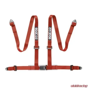 Sparco Red 2" 4-Point Bolt-In Street Harness - Image 1