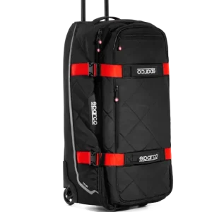 Sparco Black/Red Tour Rolling Duffle Bag - Image 1