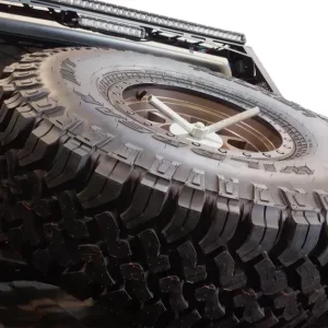 DV8 Off-Road In Bed Adjustable Tire Carrier with Shocks for 2019+ Jeep Gladiator - Image 2