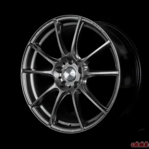 Weds WedsSport SA-25R Wheel 18x9.5 5x114.3 12mm Platinum Silver Black - Image 3
