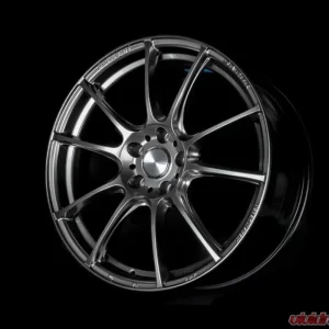 Weds WedsSport SA-25R Wheel 18x9.5 5x114.3 12mm Platinum Silver Black - Image 4