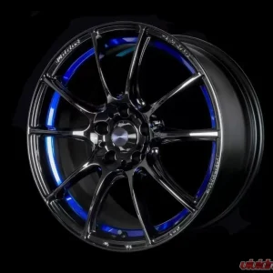 Weds WedsSport SA-25R Wheel 18x9.5 5x114.3 38mm Blue Light Chrome II - Image 3
