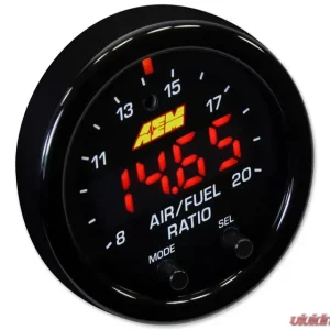 AEM Electronics X-Series Wideband UEGO AFR Controller Gauge w/ OBD CAN Integration Black Bezel - Image 2