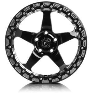 Forgestar D5 Beadlock Wheel 18x12 5x120.65 56mm Gloss Black w/ Machined Lip - Image 2
