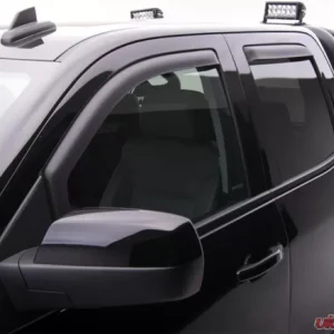 EGR Matte Black In-Channel Style 4pc Window Visors Chevrolet Silverado | GMC Sierra Crew Cab 2014-2019 - Image 2