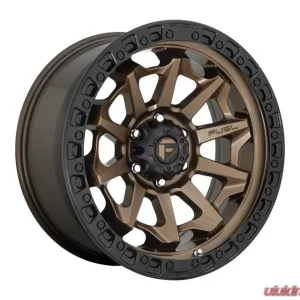 FUEL D696 Covert Wheel 18x9 5x127 | 5x5 -12mm Matte Bronze Black Bead Ring - Image 1