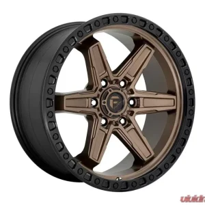 FUEL D699 Kicker Wheel 17x9 6X5.5 -12mm Matte Bronze Black Bead Ring - Image 1
