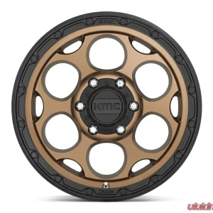 KMC KM541 Dirty Harry Wheel 17x8.5 6x139.7 0mm Matte Bronze w/ Black Lip - Image 3