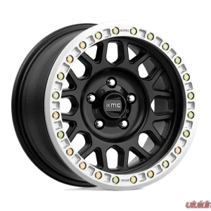 KMC KM234 Grenade Desert Beadlock Wheel 17x8.5 6x139.7 0mm Satin Black - Image 1