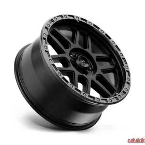 KMC KM544 Mesa Wheel 17x8.5 5x127 | 5x5 0mm Satin Black w/ Gloss Black Lip - Image 2