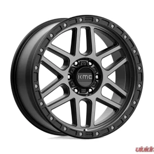 KMC KM544 Mesa Wheel 17x9 6x114.3 18mm Satin Black w/ Gray Tint - Image 1