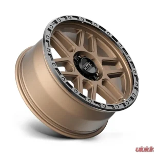 KMC KM544 Mesa Wheel 17x9 6x139.7 -12mm Matte Bronze w/ Black Lip - Image 2
