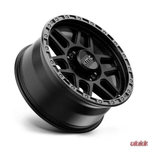 KMC KM544 Mesa Wheel 17x9 8x170 18mm Satin Black w/ Gloss Black Lip - Image 2