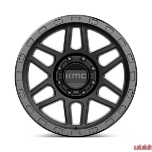 KMC KM544 Mesa Wheel 17x9 8x170 18mm Satin Black w/ Gloss Black Lip - Image 3
