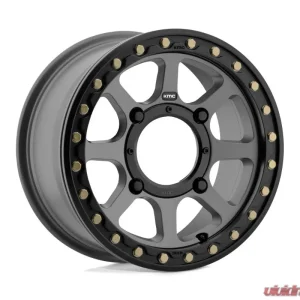 KMC KS234 Addict 2 Beadlock Wheel 15x6 4x137 38mm Satin Gray - Image 1