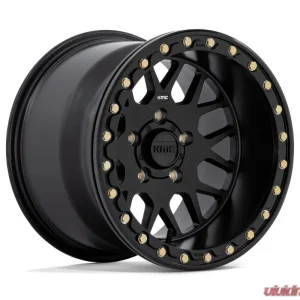 KMC KS235 Grenade Beadlock Wheel 14x7 4x156 10mm Satin Black - Image 1