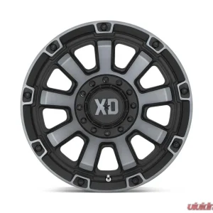 XD Series Gauntlet Wheel 17x9 6X135/5.5 0mm Satin Black w/Gray Tint - Image 4