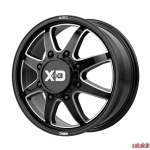 XD Series XD845 - Front Wheel 22x8.25 8X6.5 105mm Gloss Black Milled - Image 1
