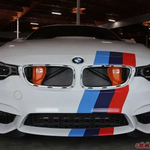 aFe Power Magnum FORCE Dynamic Air Scoop Orange BMW M3 (F80) | M4 (F82/83) | S55 2015-2020 - Image 2