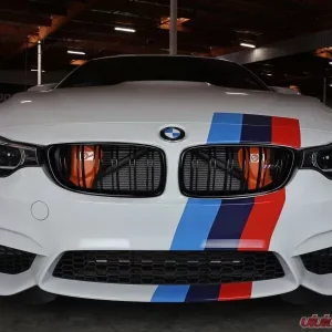 aFe Power Magnum FORCE Dynamic Air Scoop Orange BMW M3 (F80) | M4 (F82/83) | S55 2015-2020 - Image 3
