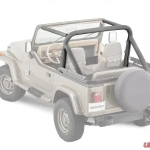 MasterTop Jeep YJ Sport Bar Covers For 1987-1991 Jeep Wrangler YJ Black Denim - Image 1