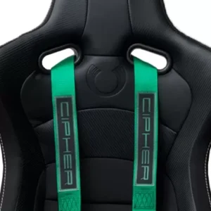 Cipher Auto Racing Green 4 Point Camlock Racing Harness Set - Image 2
