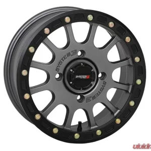 System 3 Off-Road SB-5 Beadlock Wheels 14x7 4x137 5+2 SBL Grey - Image 1
