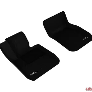 3D MAXpider 2012-2019 BMW 3 Series F30/F34 Kagu 1st Row Floormat - Black - Image 1