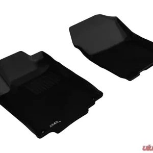 3D MAXpider 2012-2016 Honda CR-V Kagu 1st Row Floormat - Black - Image 1