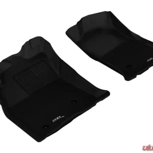 3D MAXpider 2005-2011 Toyota Tacoma Reg/ACS/DBL Cab Kagu 1st Row Floormat - Black - Image 1