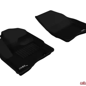 3D MAXpider 2010-2019 Ford Taurus Kagu 1st Row Floormat - Black - Image 1