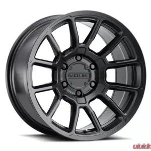 Raceline 950B Gauge Wheel 15x8 6x139.7 -24mm Satin Black - Image 1