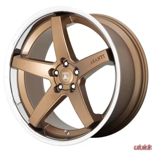 Asanti Black Label ABL-31 Regal Wheel 20.00x10.50 5X120 38 Satin Bronze w/Chrome Lip - Image 1