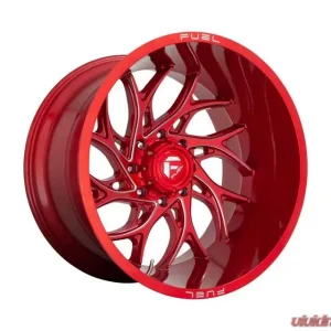 FUEL D742 Runner Wheel 22x12 6x5.5 -44 Candy Red Milled - Image 1