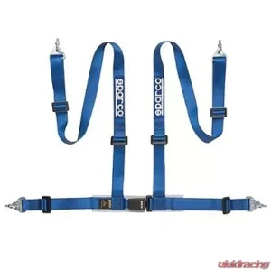 Sparco 2-Inch Tuner 4-Point Snap-In Harness Blue - Image 1