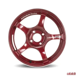 Advan TC-4 Wheel 16x7 4x100 42mm Racing Candy Red & Ring - Image 2