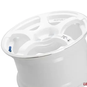 Advan TC-4 Wheel 16x8 4x100 38mm Racing White Metallic & Ring - Image 3