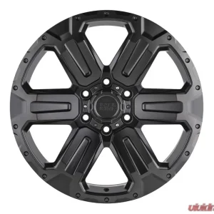 Black Rhino Wanaka Wheel 20x9 6x139.70 12 Matte Gunmetal w/Brushed Face and Gunmetal Tint - Image 3