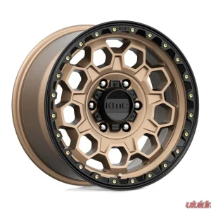 KMC KM545 Trek Wheel 17x9 6x139.7 18mm Matte Bronze w/ Black Lip - Image 1