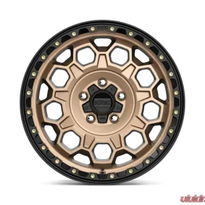 KMC KM545 Trek Wheel 17x8 5x114.3 35mm Matte Bronze w/ Black Lip - Image 3