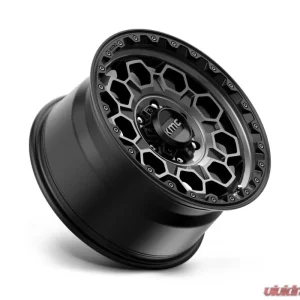 KMC KM545 Trek Wheel 17x8 6x139.7 20mm Satin Black w/ Gray Tint - Image 2
