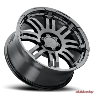 Vision 375 Warrior Wheel 15x6 5x5 0mm Gloss Black Machined Face - Image 2