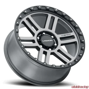 Vision 354 Manx 2 Wheel 18x9 5x5 -12mm Satin Grey - Image 2
