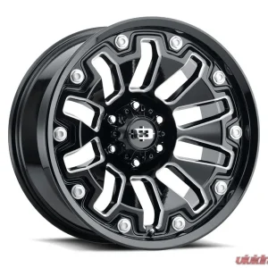 Vision 362 Armor Wheel 20x10 5x150 -25mm Gloss Black Milled Spoke - Image 1
