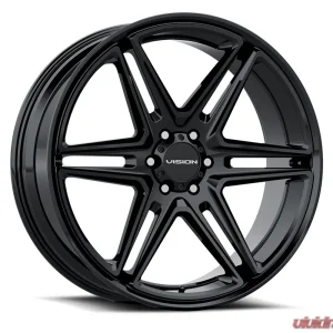 Vision 476 Wedge Wheel 20x9 5x115 15mm Gloss Black - Image 1