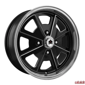 Klassik Rader 914 Wheel 17x7 4x130 40mm Gloss Black Machined Lip w/ Milled Edges - Image 1